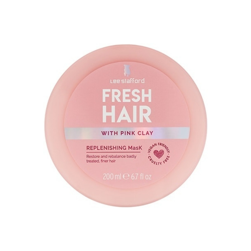 Lee Stafford Keep It Clean Replenishing Hair Mask Treatment with Pink Clay 